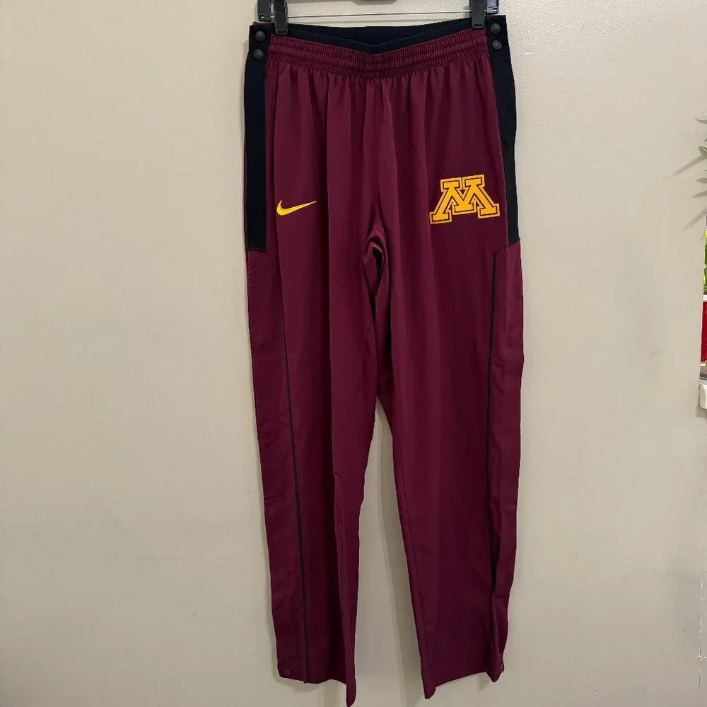 Nike Minnesota Golden Gophers Team Issue Dri-FIT Warm-Up Pants Men M AT7575-669